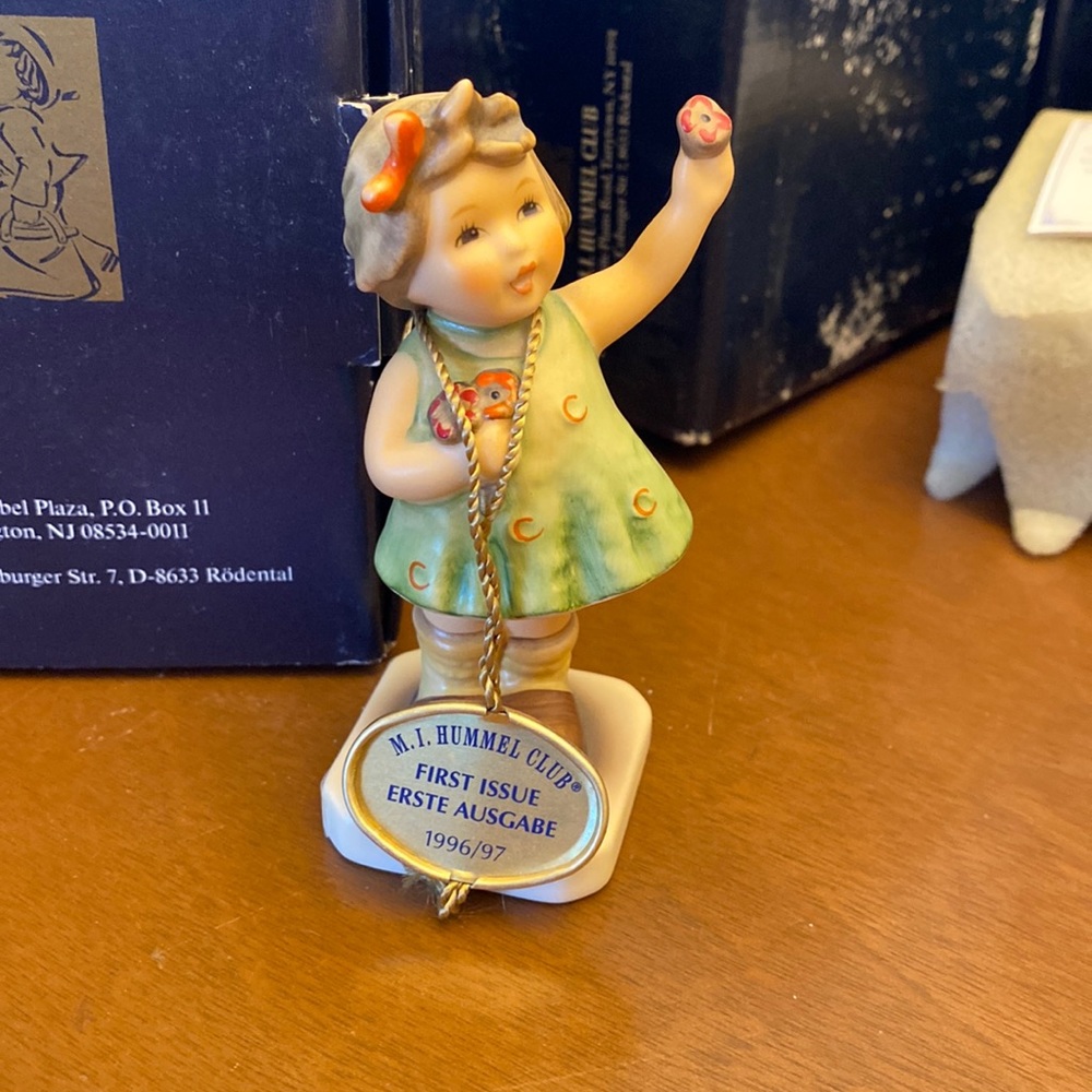 Hummel figure “Forever Yours”. No number. Packaged safely in foam egg crate.